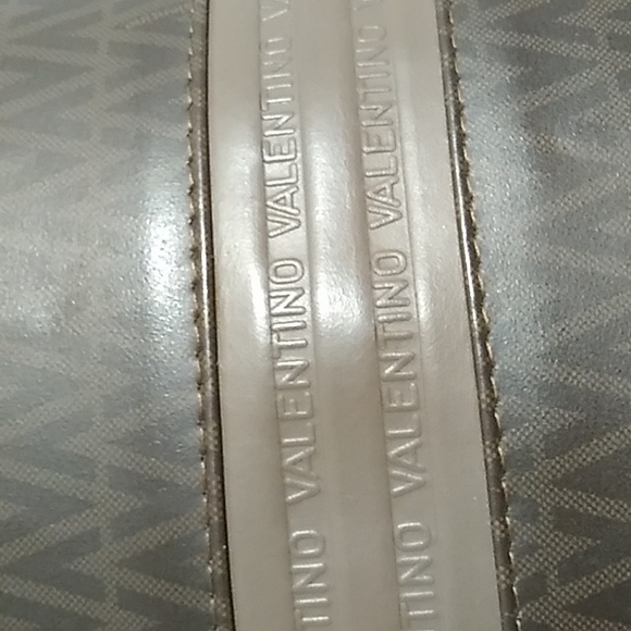 Mario Valentino Vintage Shoulder Bag W Unbranded Gold Chain Strap - Picture 9 of 16